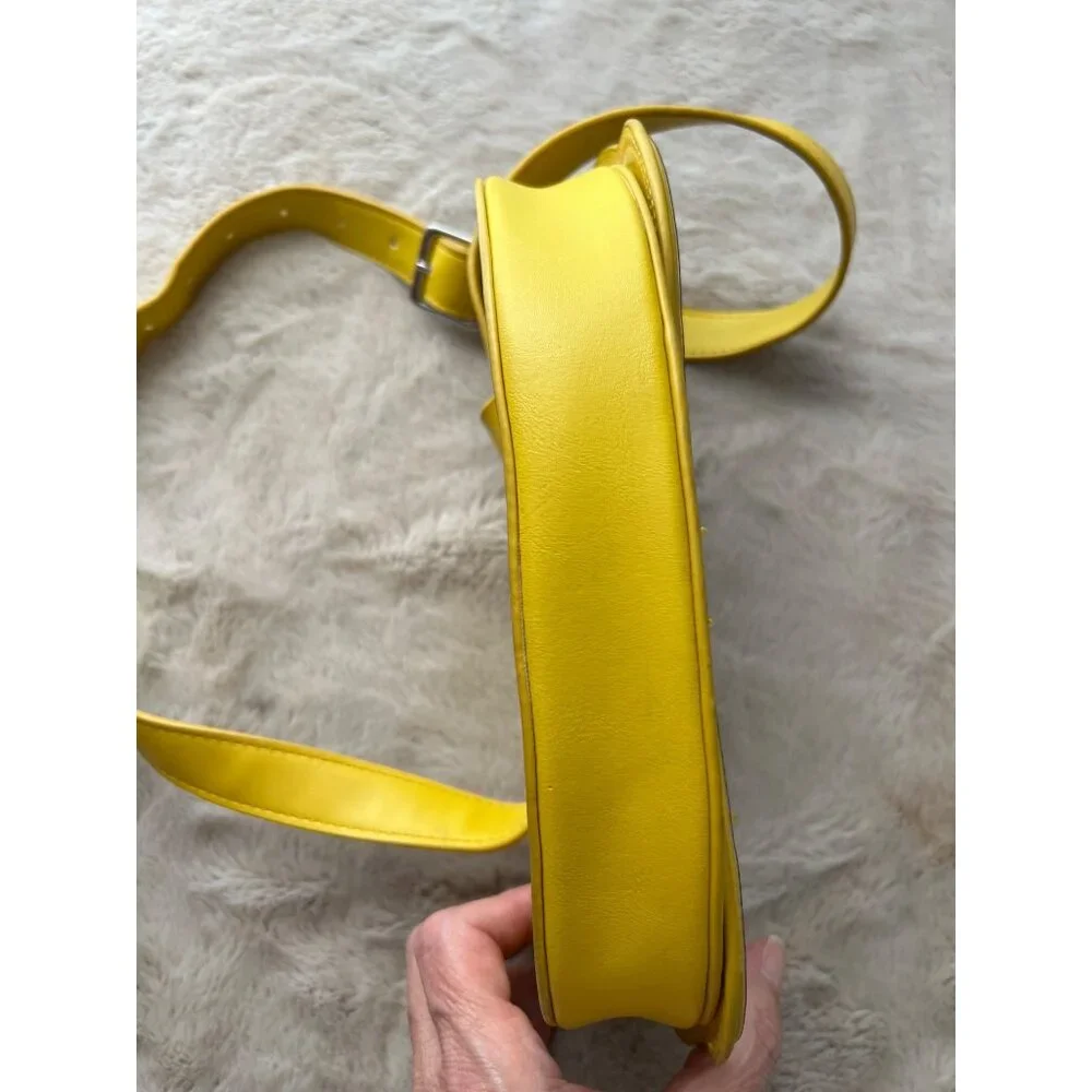 Disney Pixar Wall-E Loungefly Belt Bag Yellow Faux Leather Adjustable Strap